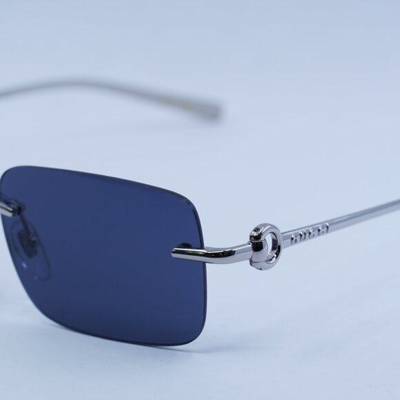Exclusive Sale!  New Gucci GG1703S 003 Sunglasses - Silver Frame, Blue Lenses main image 8